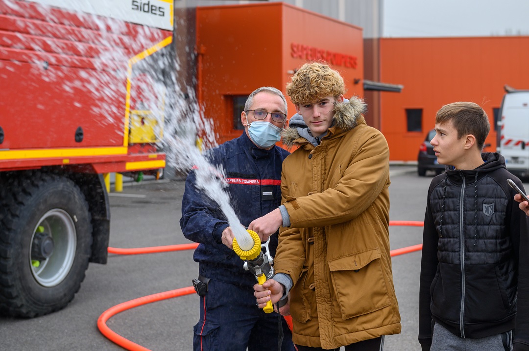 Classes d'orientation 4ème / 3ème Découverte du monde des sapeurs Pompiers